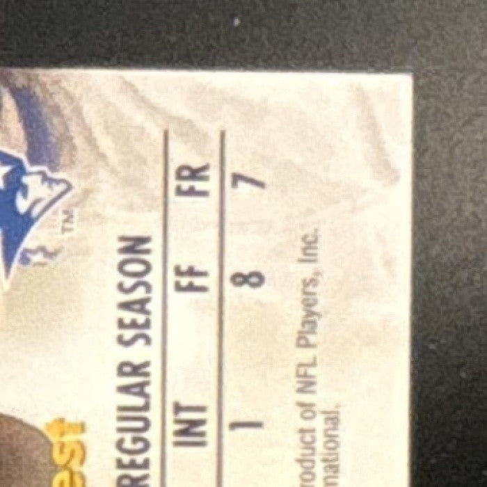 1998 Skybox Premium Willie McGinest Autographics Redemptions Patriots