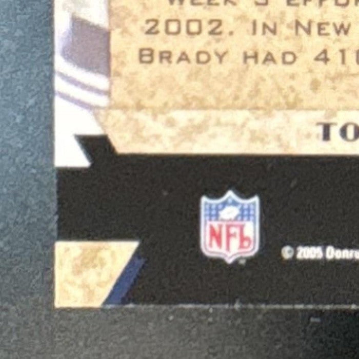 2005 Playoff Honors Tom Brady X's /299 #61 New England Patriots