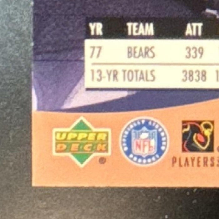 1999 Upper Deck Ovation Walter Payton Center Stage Chicago Bears