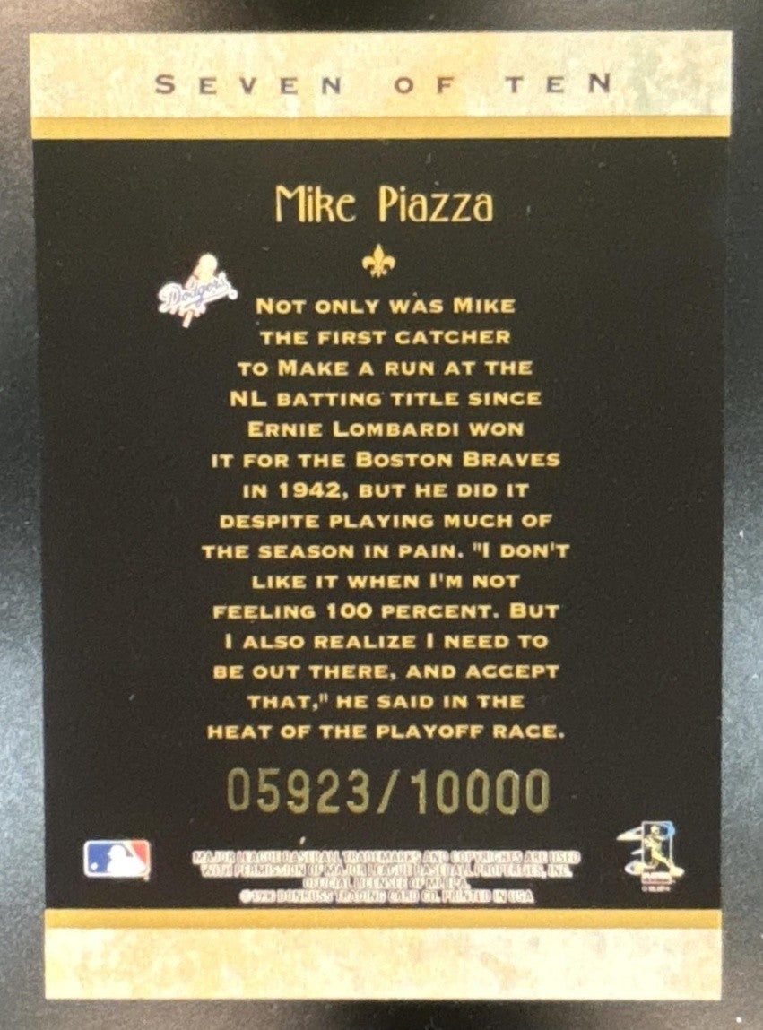 1997 Donruss Mike Piazza Diamond Kings /10000 #7