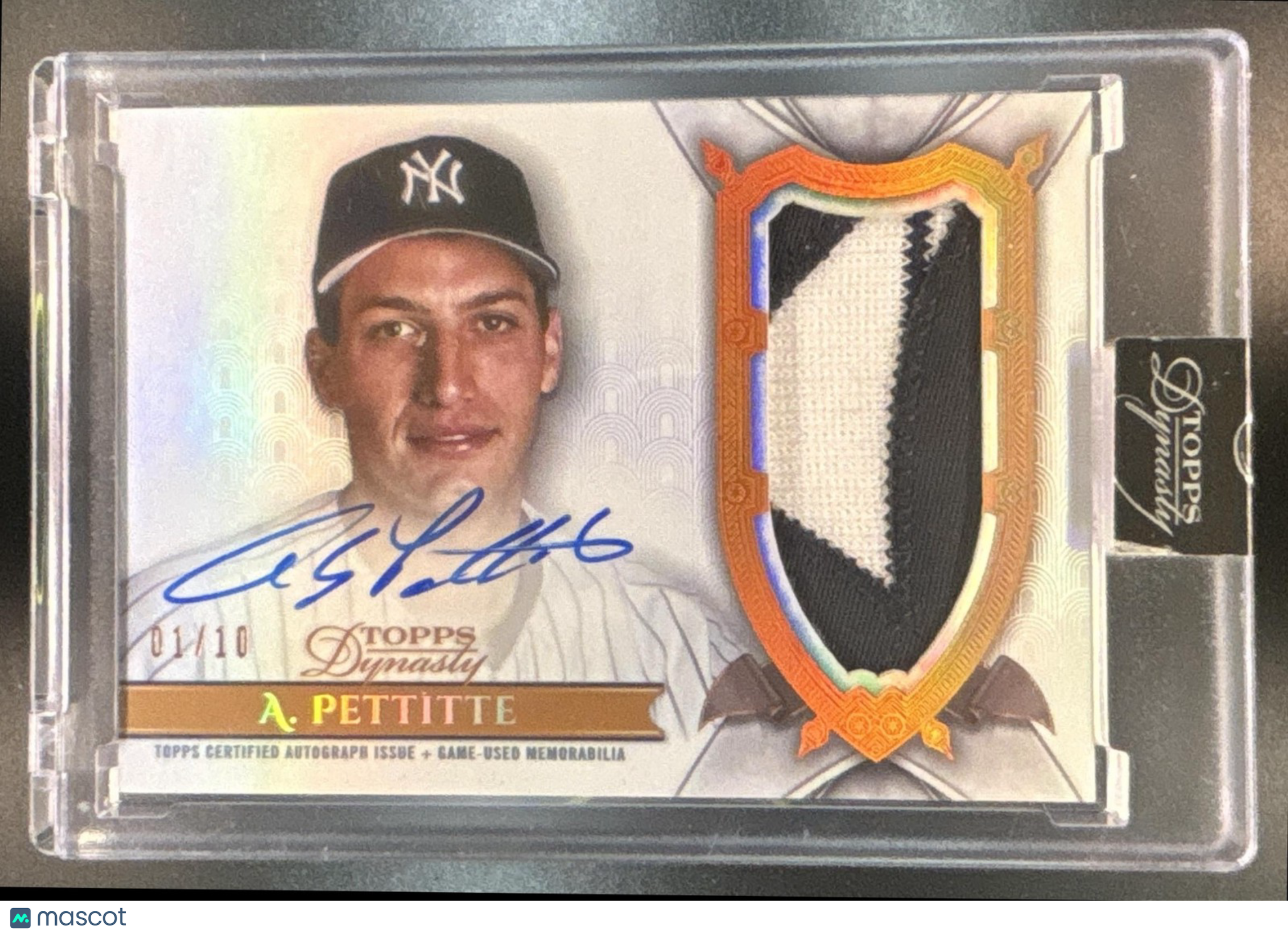 2024 Topps Dynasty Andy Pettitte Auto Patch 1/10 #DAP-APE1 New York Yankees