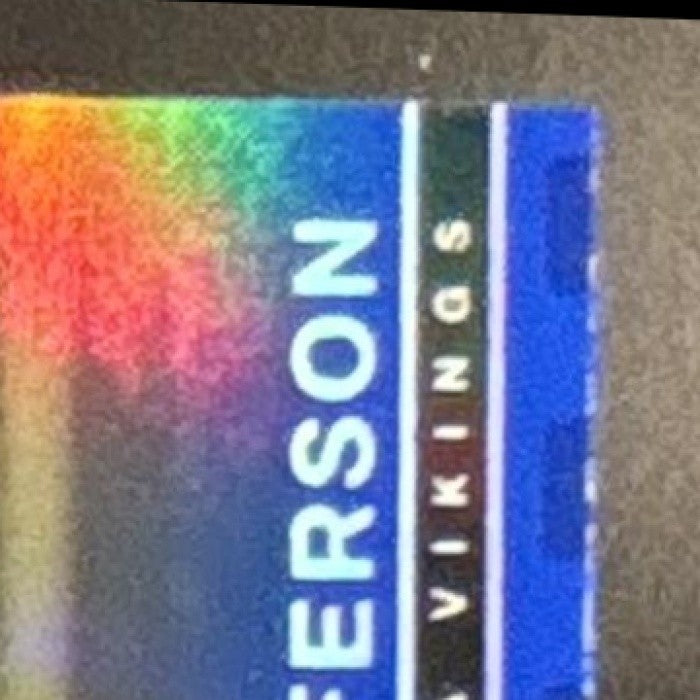 2025 Panini PhotoGenic Justin Jefferson Blue 49/49 #75 Minnesota Vikings
