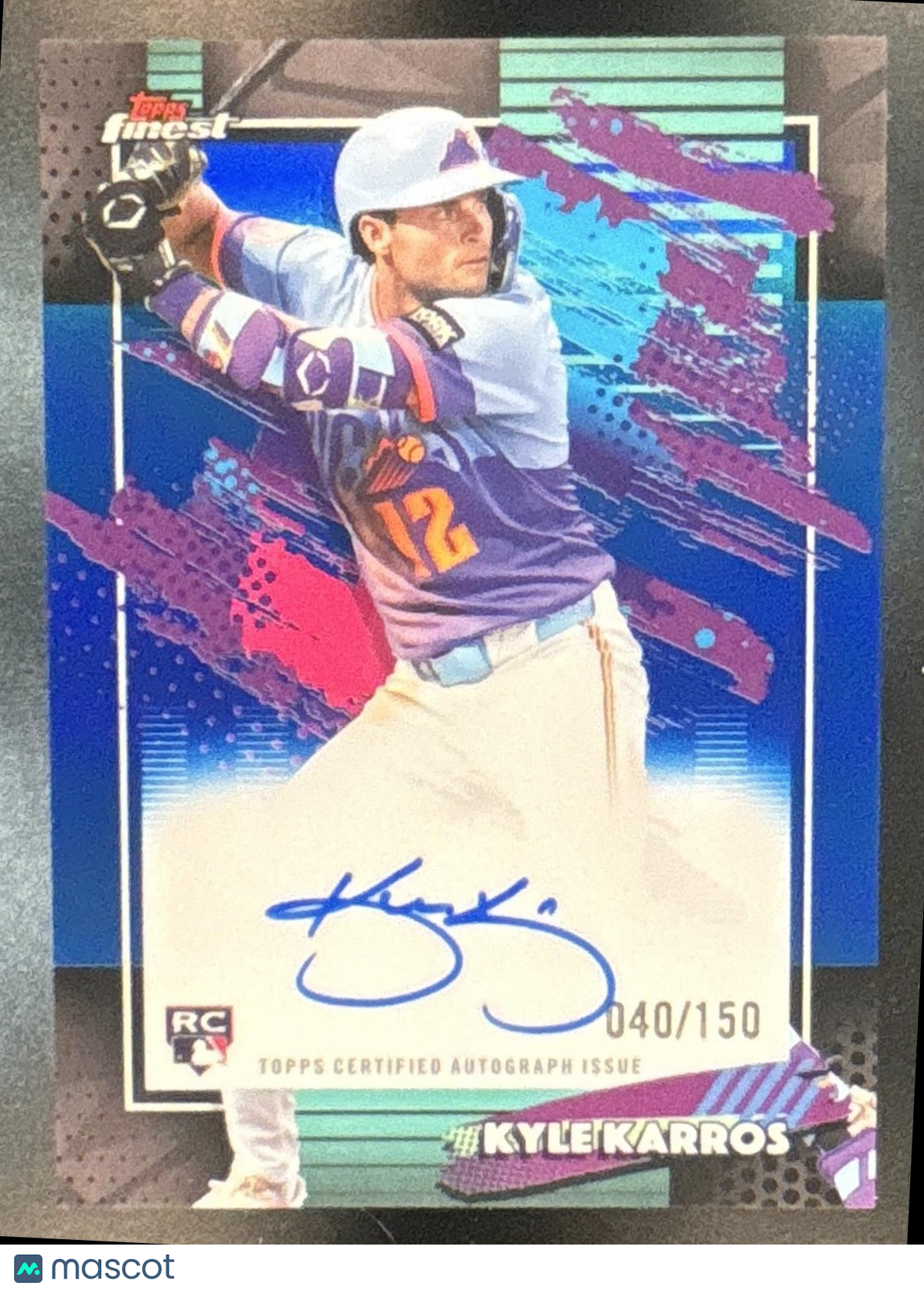 2026 Topps Finest Kyle Karros Auto Blue /150 #FA-KK RC Colorado Rockies