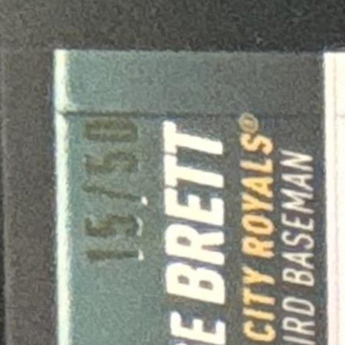 2022 Topps Stadium Club Chrome George Brett Gold /50 #135 Kansas City Royals
