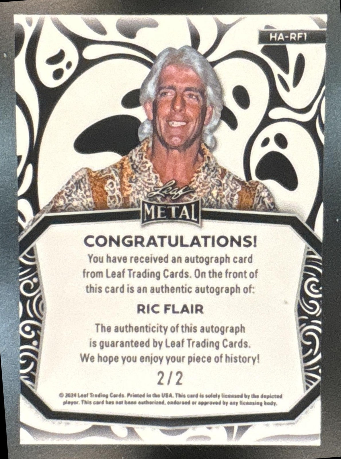 2023 Leaf Metal Halloween Exclusive Auto Ric Flair /2