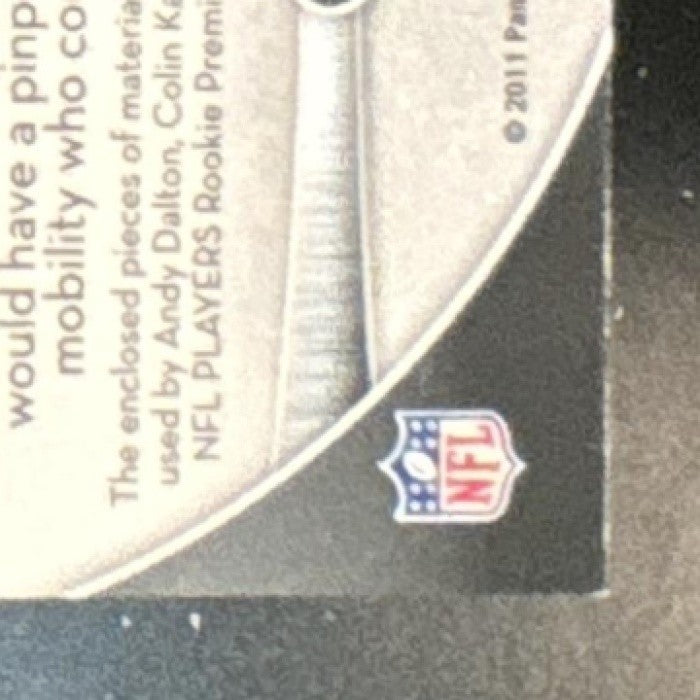 2011 Gridiron Gear Andy Dalton Colin Kaepernick Mallett Material Triple /250