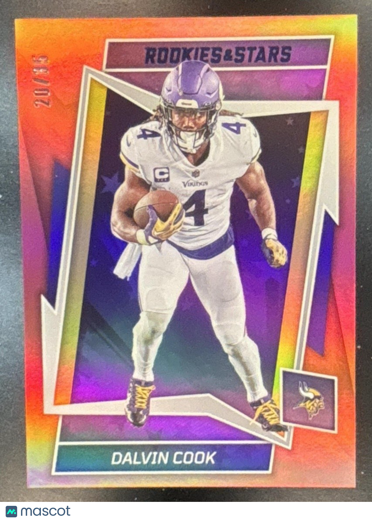 2022 Panini Rookies & Stars Dalvin Cook Red Blue /35 #65 Minnesota Vikings