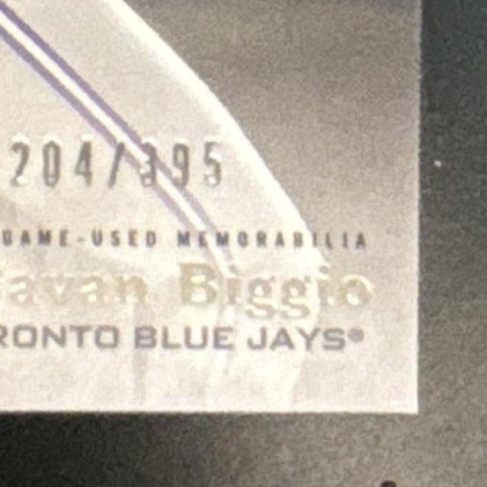 2020 Topps Tier One Cavan Biggio Relics /395 MEM Toronto Blue Jays