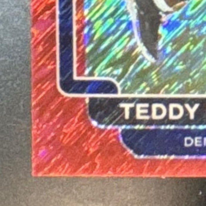 2021 Panini Prizm Teddy Bridgewater Red Shimmer /35 #201 Denver Broncos