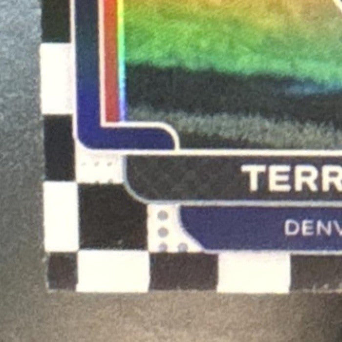 2021 Panini Prizm Terrell Davis Black and White Checker #206 Denver Broncos