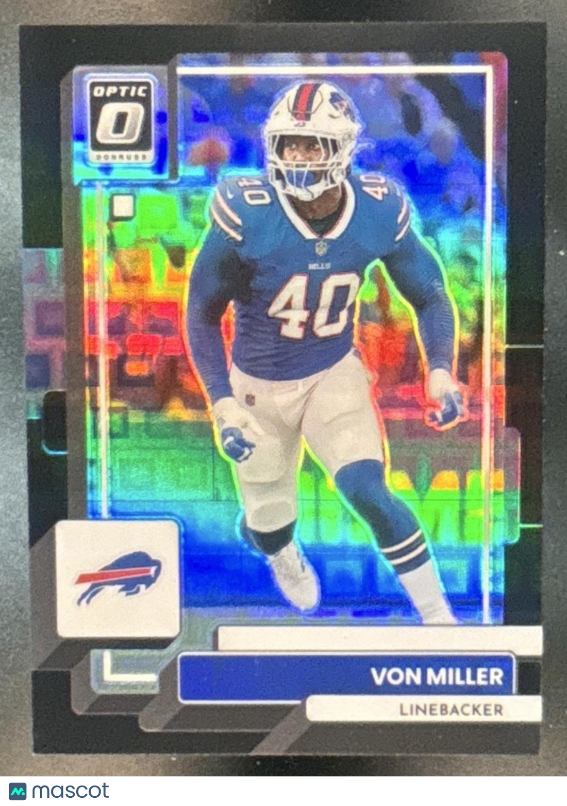 2022 Panini Donruss Optic Von Miller Black Pandora /25 #24 Buffalo Bills