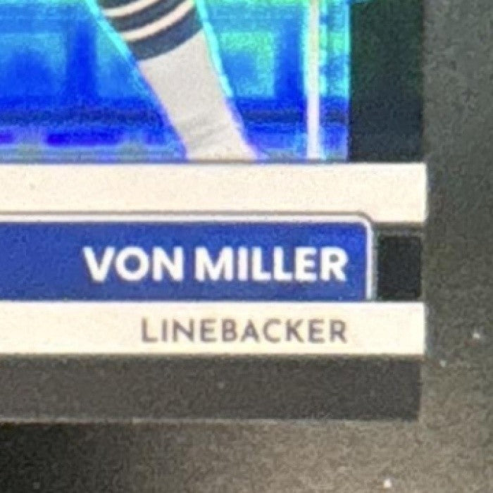 2022 Panini Donruss Optic Von Miller Black Pandora /25 #24 Buffalo Bills