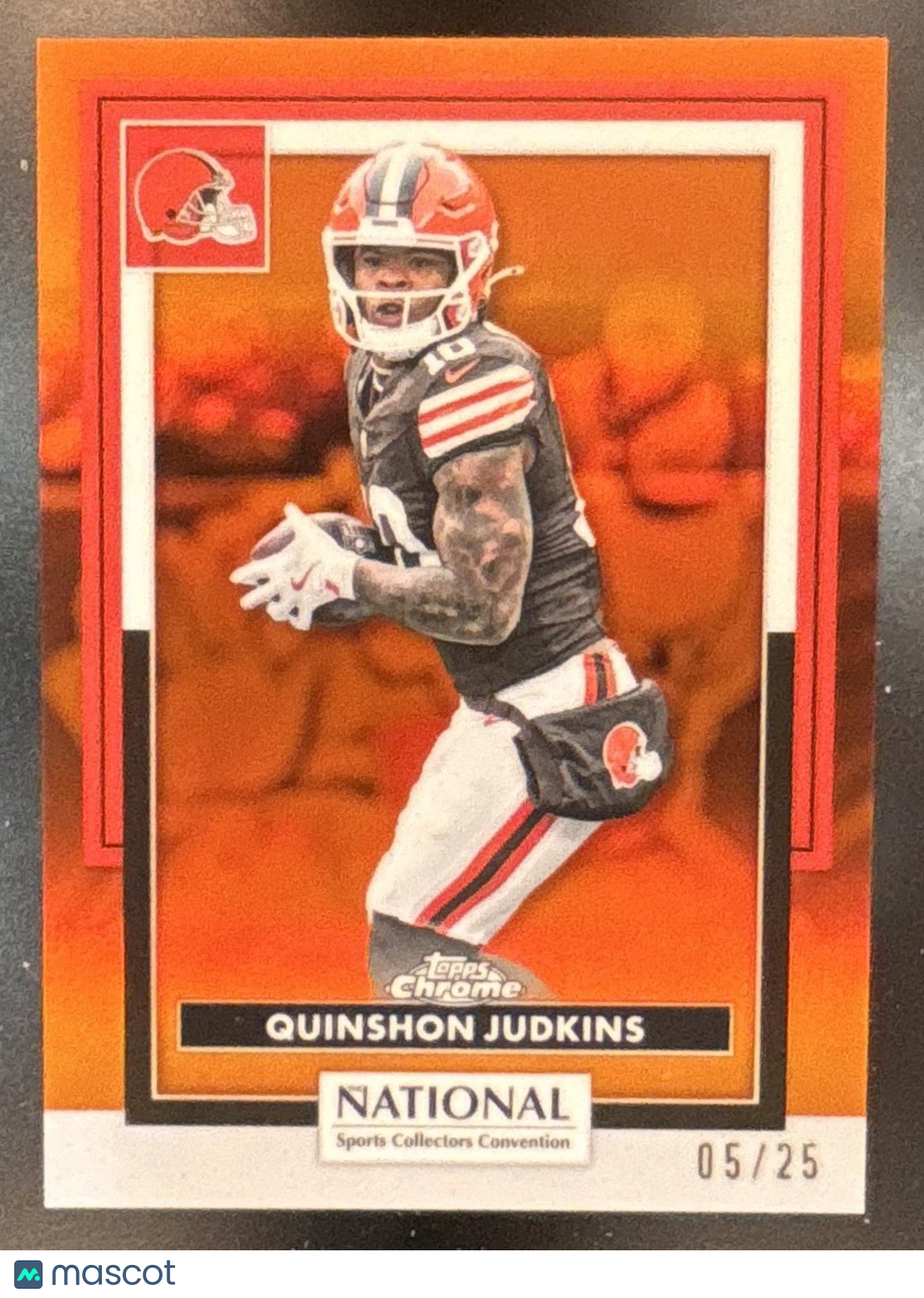 2026 Topps NSCC Collection Quinshon Judkins NFL Orange Refractor /25 #NFL-32