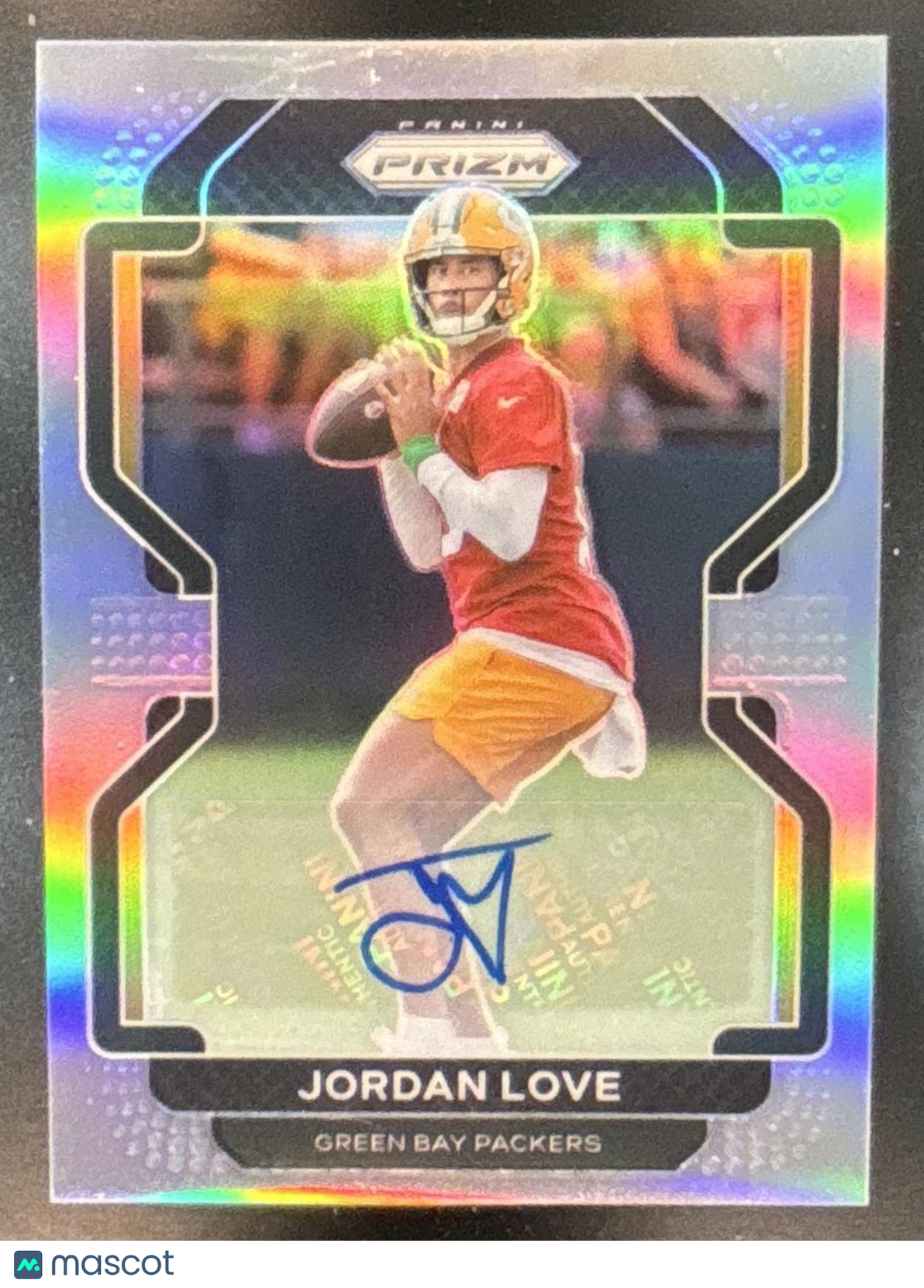 2021 Panini Prizm Jordan Love Auto Silver #137 Green Bay Packers