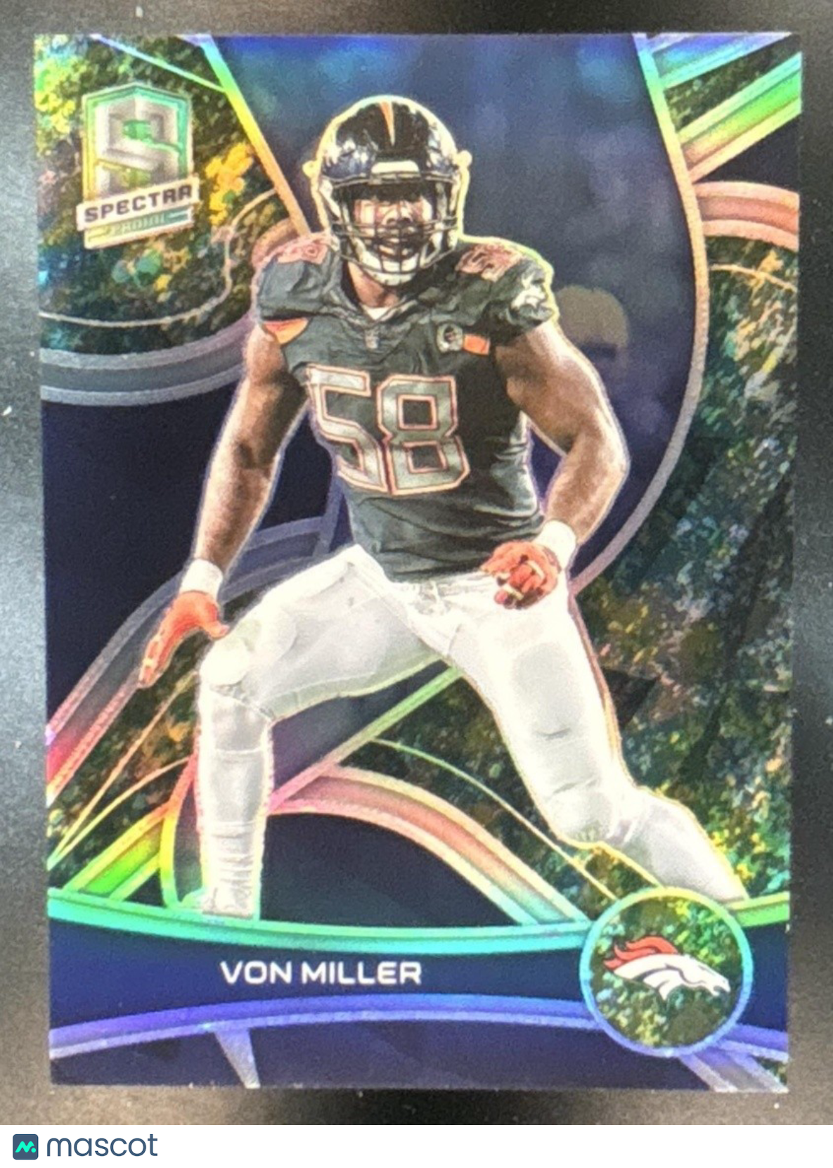 2022 Panini Spectra Von Miller Neon Splatter 1/8 #106 Denver Broncos