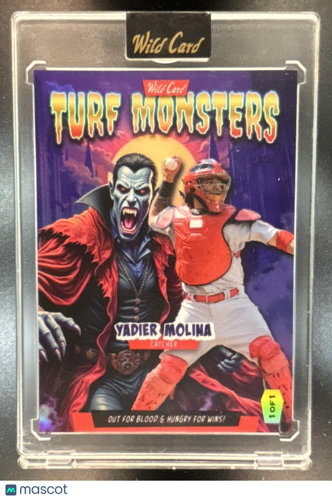 2025 Wild Card Turf Monsters Halloween Yadier Molina Purple 1/1