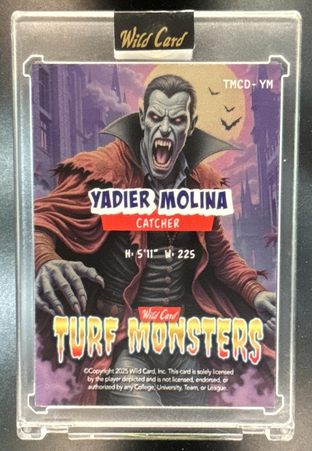 2025 Wild Card Turf Monsters Halloween Yadier Molina Purple 1/1