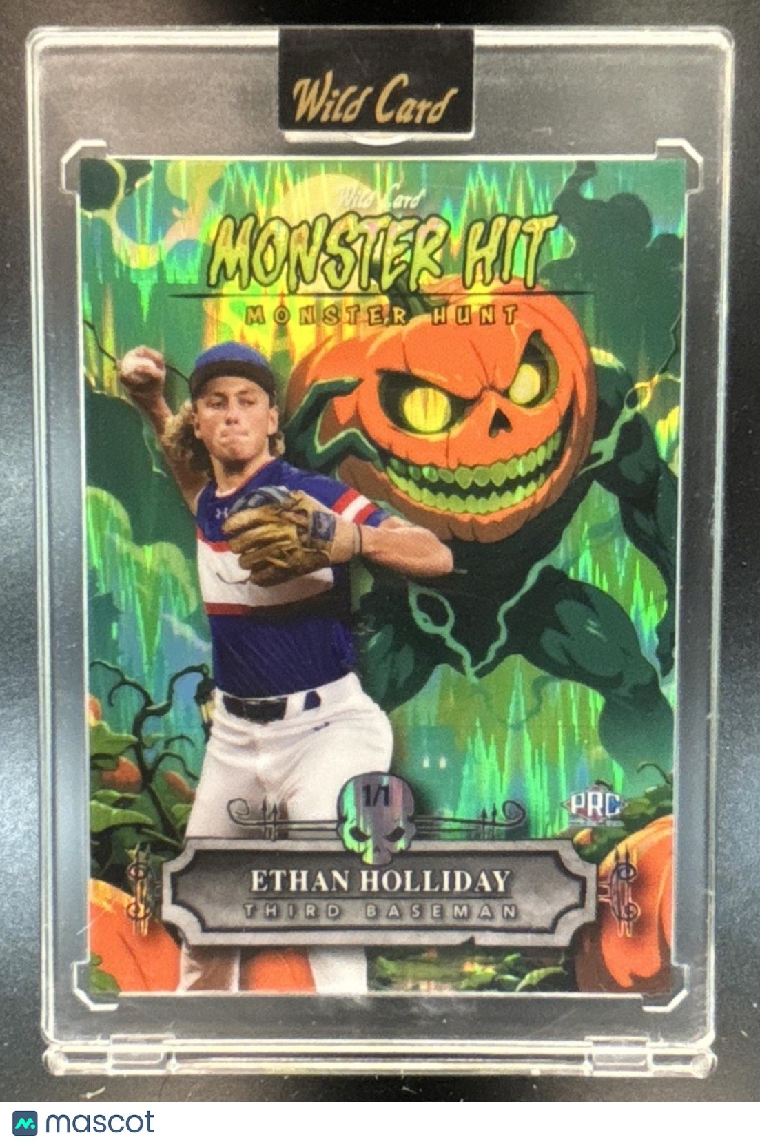 2025 Wild Card Monster Hit Jack-O-Latern Halloween Ethan Holiday Rookie Card 1/1