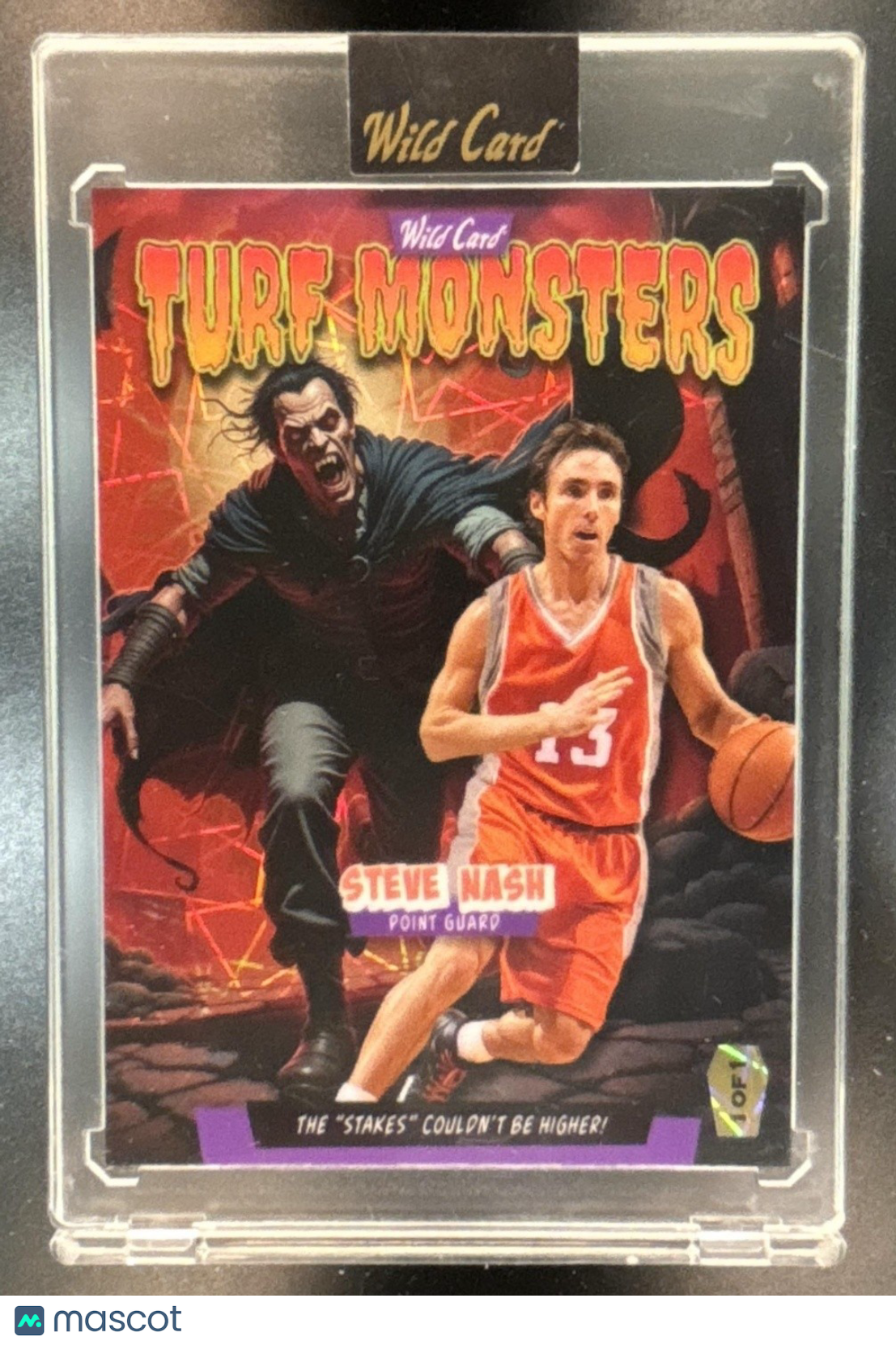 2025 Wild Card Turf Monsters Halloween Steve Nash Orange Laser 1/1