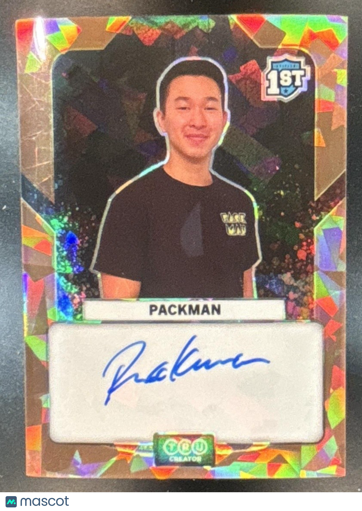 2021 Tru Creator AU-PKM Packman #13/50 Prizm Foil Auto 1st Rookie