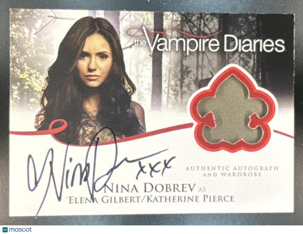 2013 Cryptozoic The Vampire Diaries Autographed Wardrobes #A1 Nina Dobrev Auto