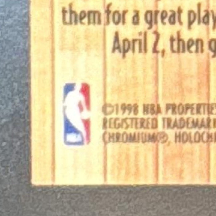 1998-99 Topps Finest Shaquille O'Neal Hardwood Honors #H2 Los Angeles Lakers