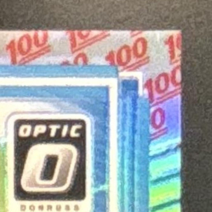 2025 Panini Donruss Optic Isaac TeSlaa One Hundred Prizm #219 RC Detroit Lions