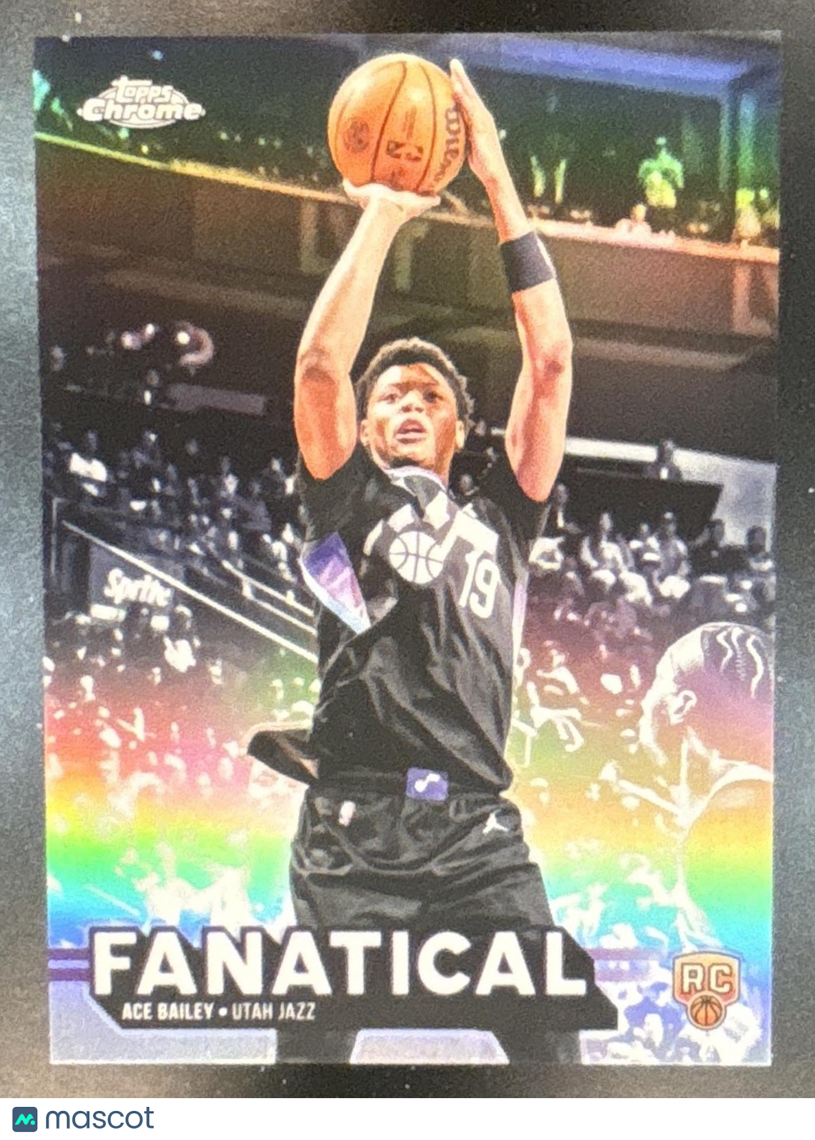 2025-26 Topps Chrome Update Ace Bailey Fanatical #FAN-15 RC Utah Jazz