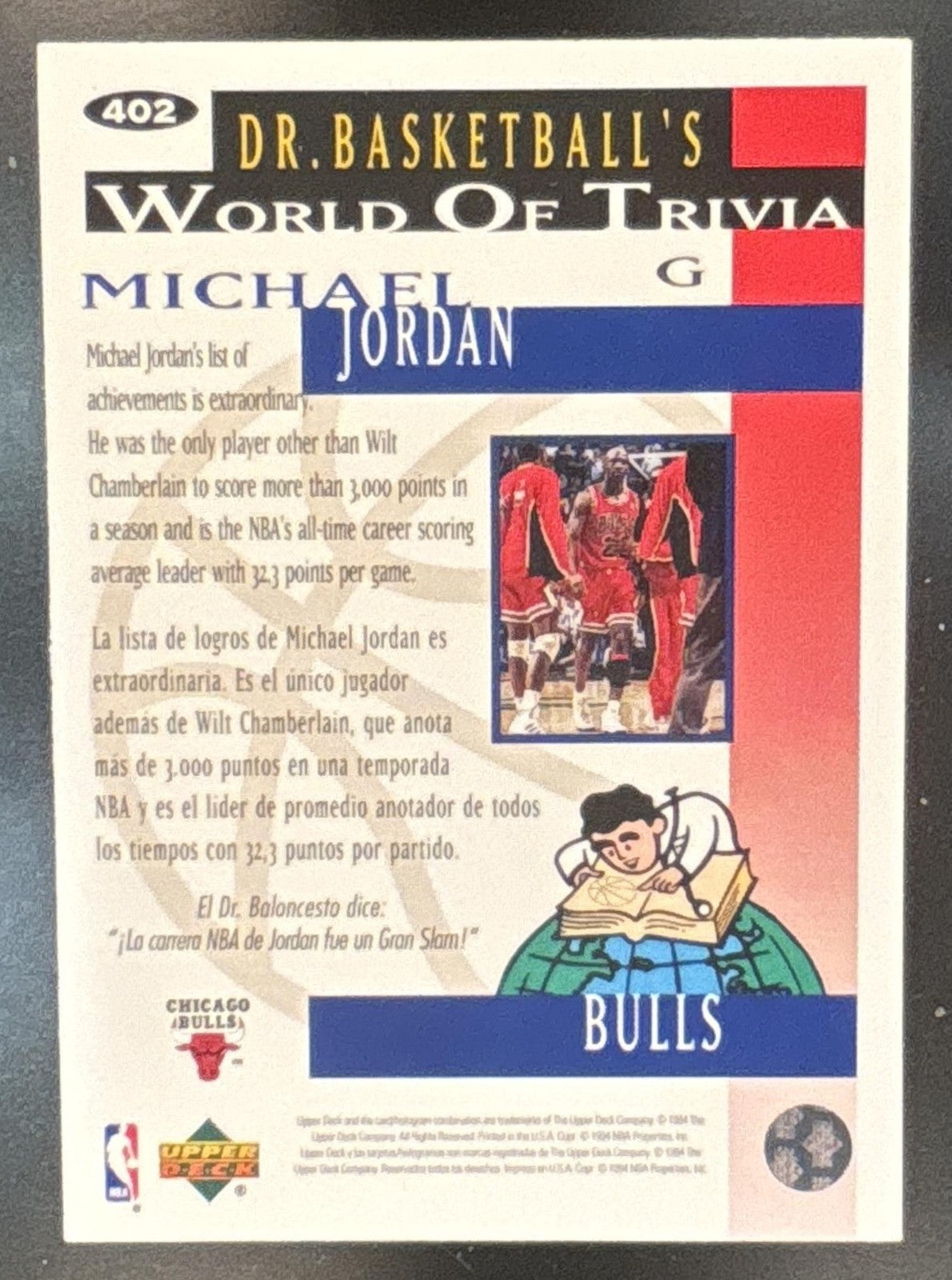 1994-95 Upper Deck Collector's Choice Michael Jordan #402 Chicago Bulls