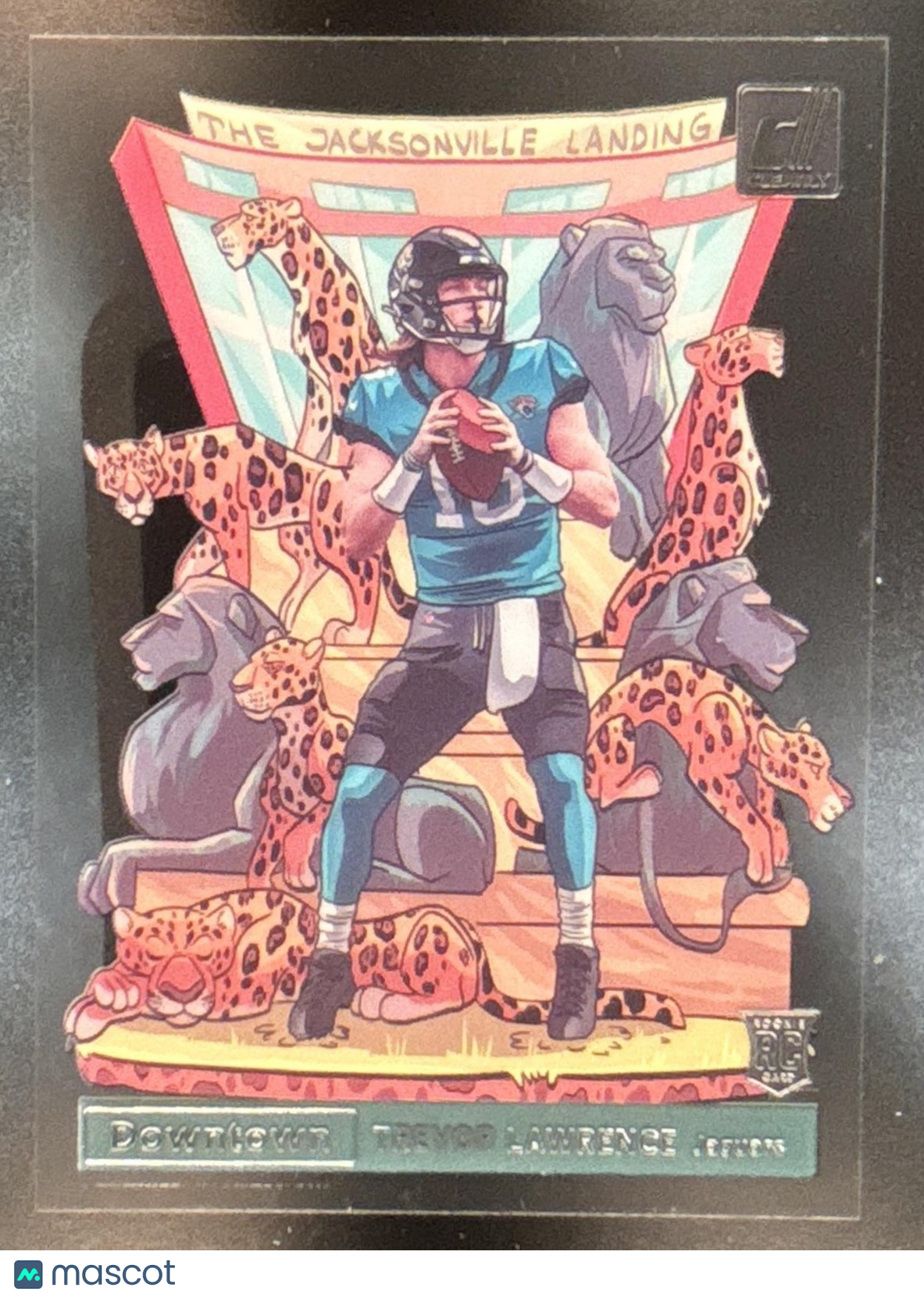 2021 Panini Clearly Donruss Trevor Lawrence Downtown #D-28 RC Jaguars