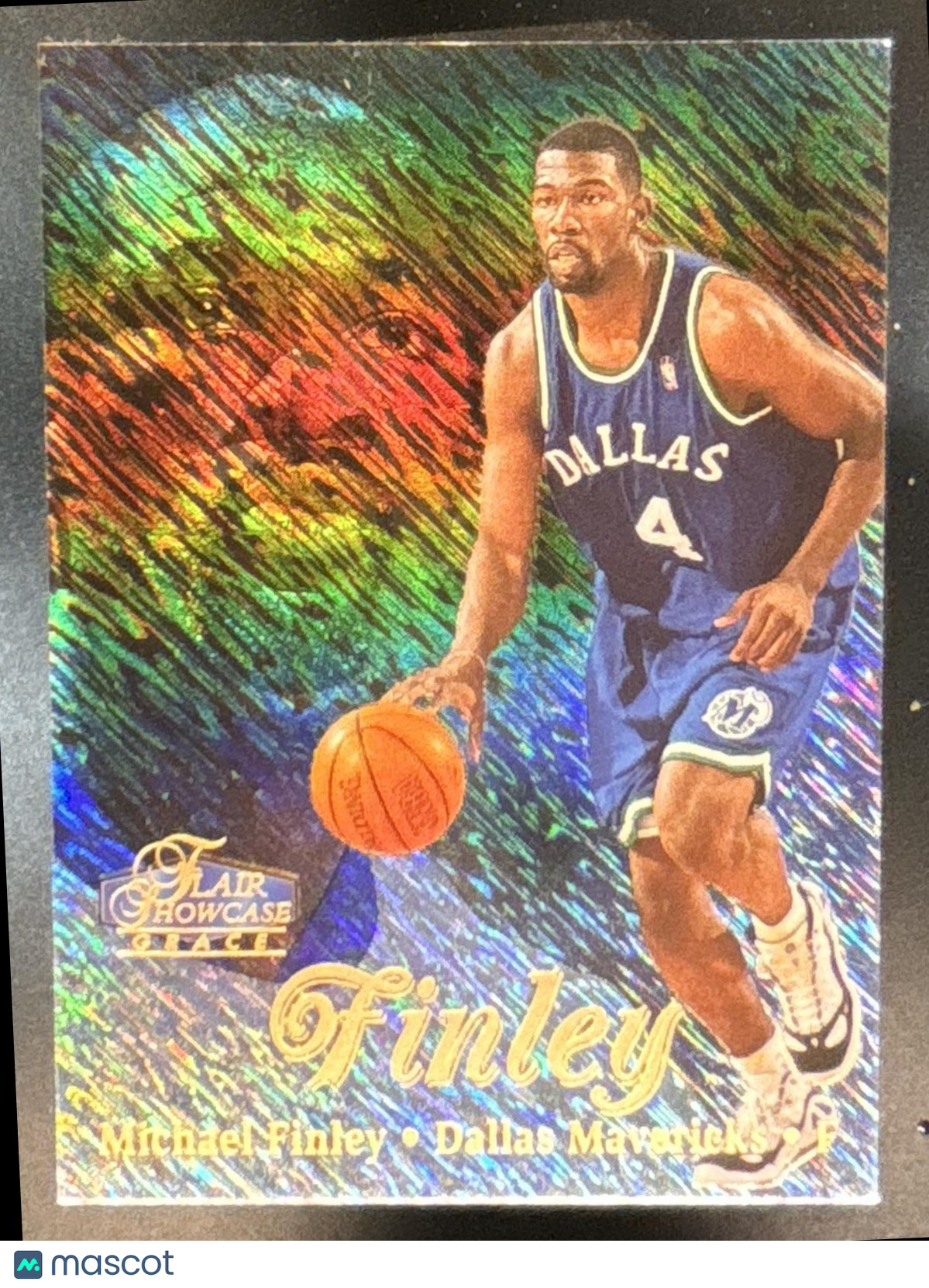 1997-98 Fleer Flair Showcase Michael Finley Row 1 #54 Dallas Mavericks