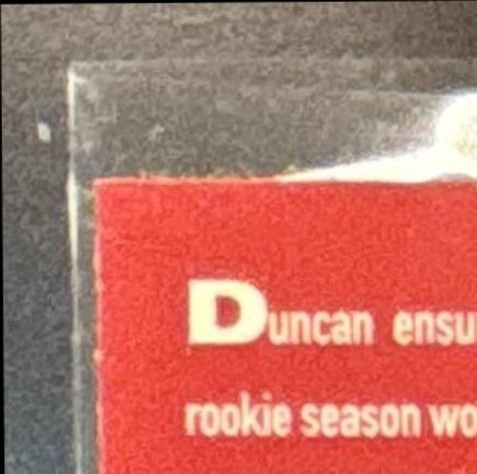 1998-99 Upper Deck Hardcourt Tim Duncan #63 Spurs