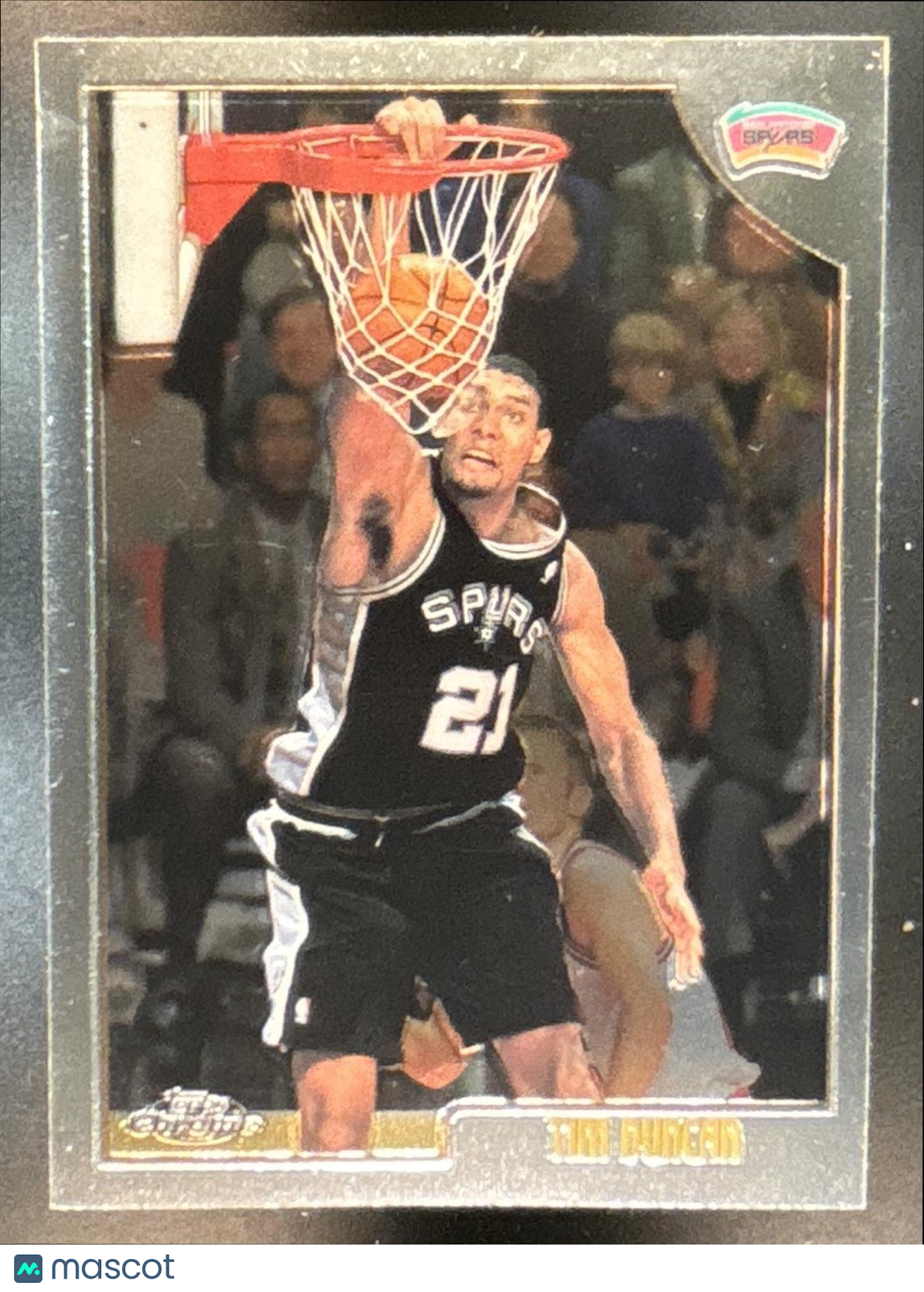 1998-99 Topps Chrome Tim Duncan #49 San Antonio Spurs