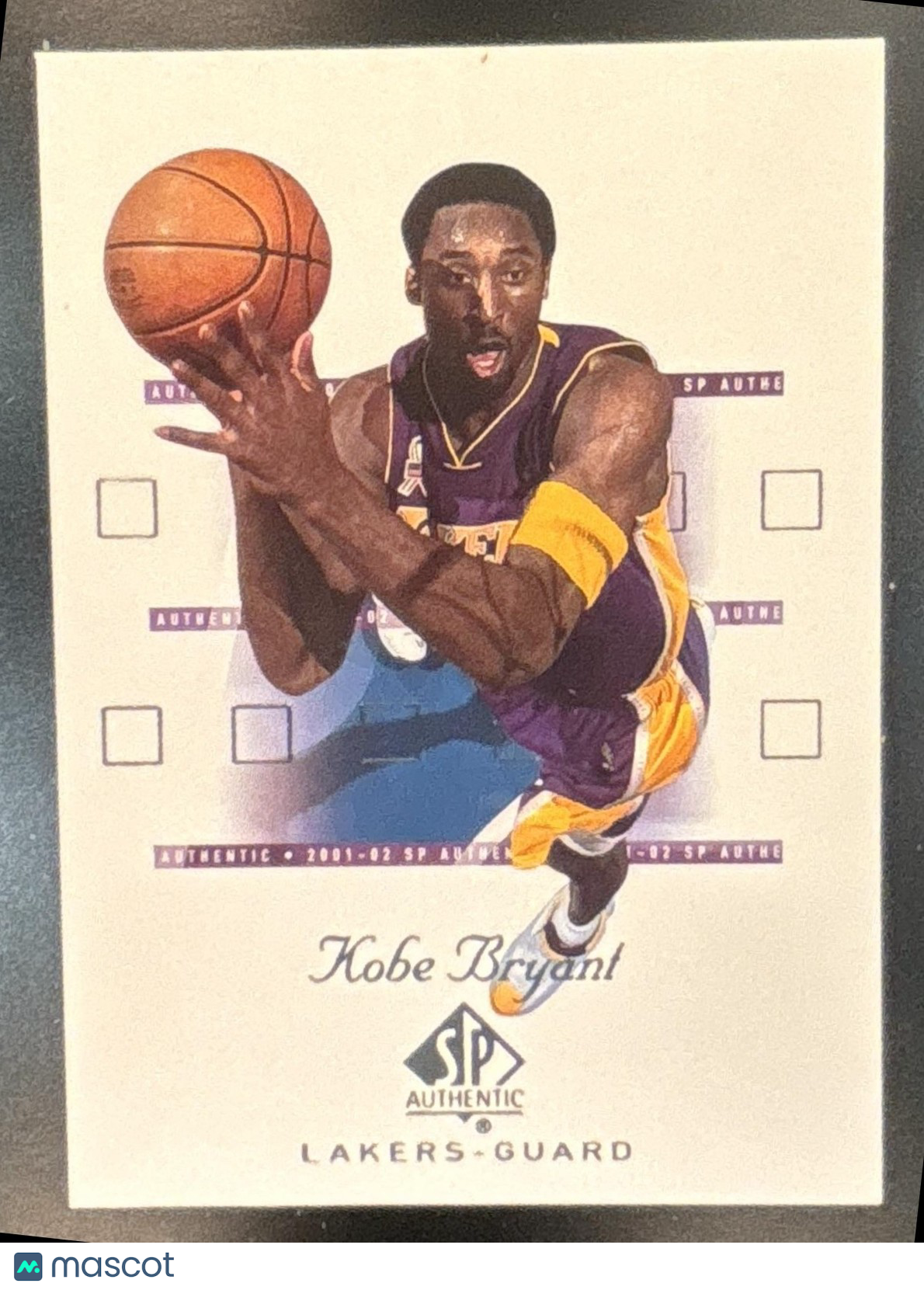 2001-02 SP Authentic Kobe Bryant #38 Los Angeles Lakers