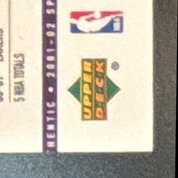 2001-02 SP Authentic Kobe Bryant #38 Los Angeles Lakers