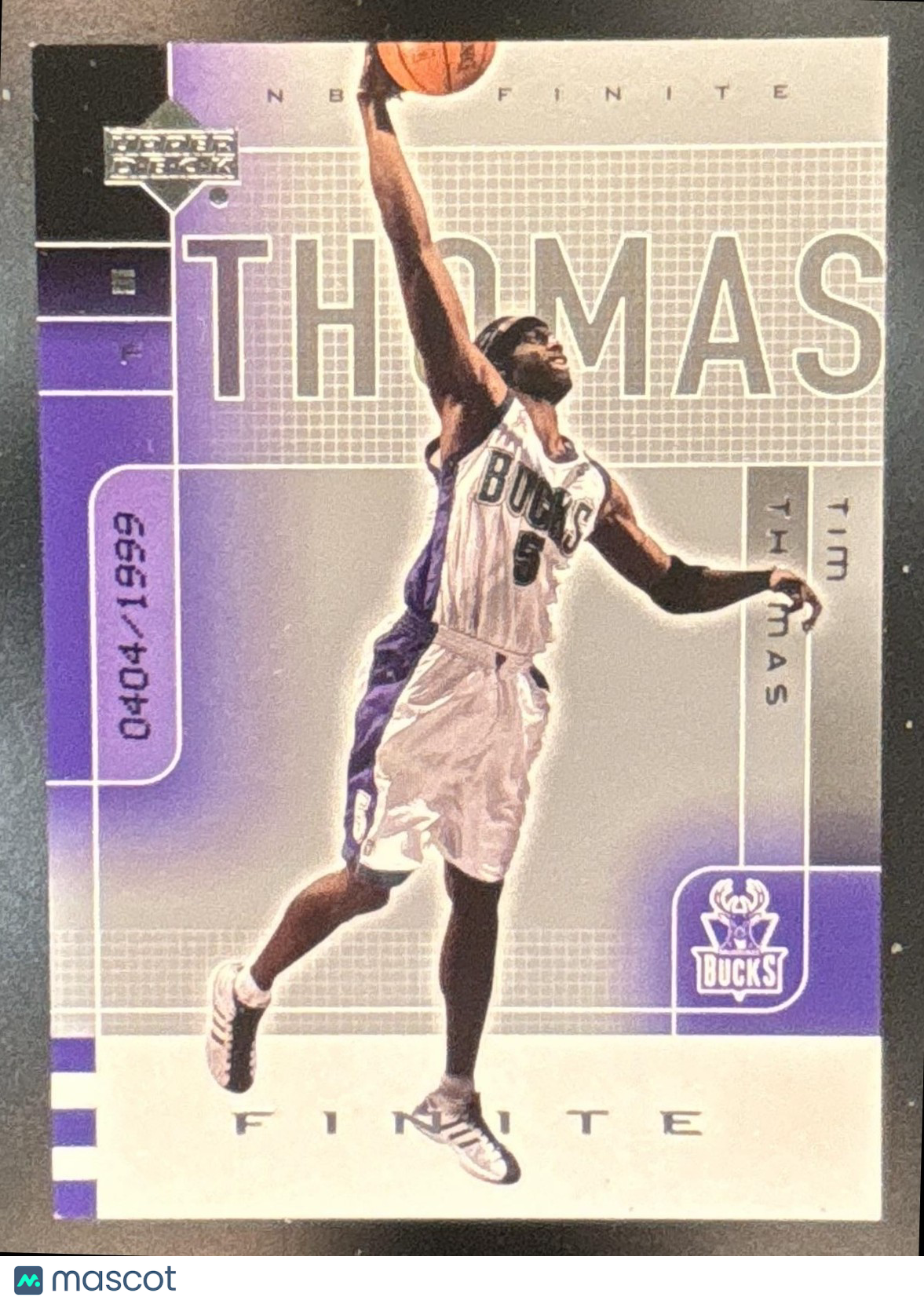 2002-03 Upper Deck Finite Tim Thomas /1999 #51 Milwaukee Bucks