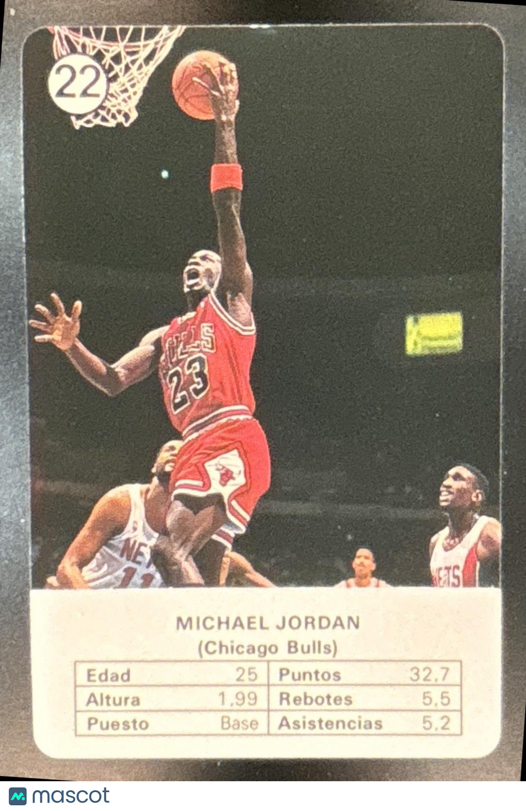 1988 Fournier NBA Estrellas Michael Jordan #22 Chicago Bulls