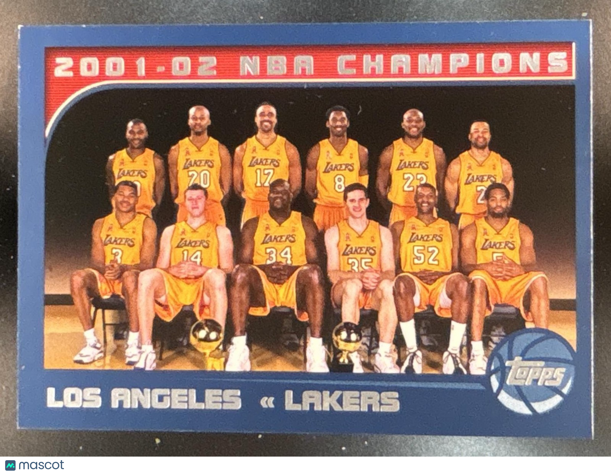2002-03 Topps 2001-02 NBA Champions #184 Los Angeles Lakers