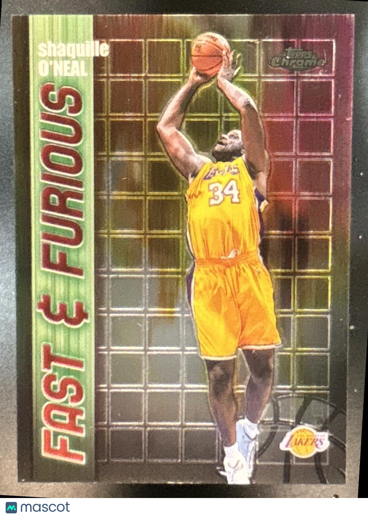 2001-02 Topps Chrome Shaquille O'Neal Fast and Furious #FF08 Los Angeles Lakers