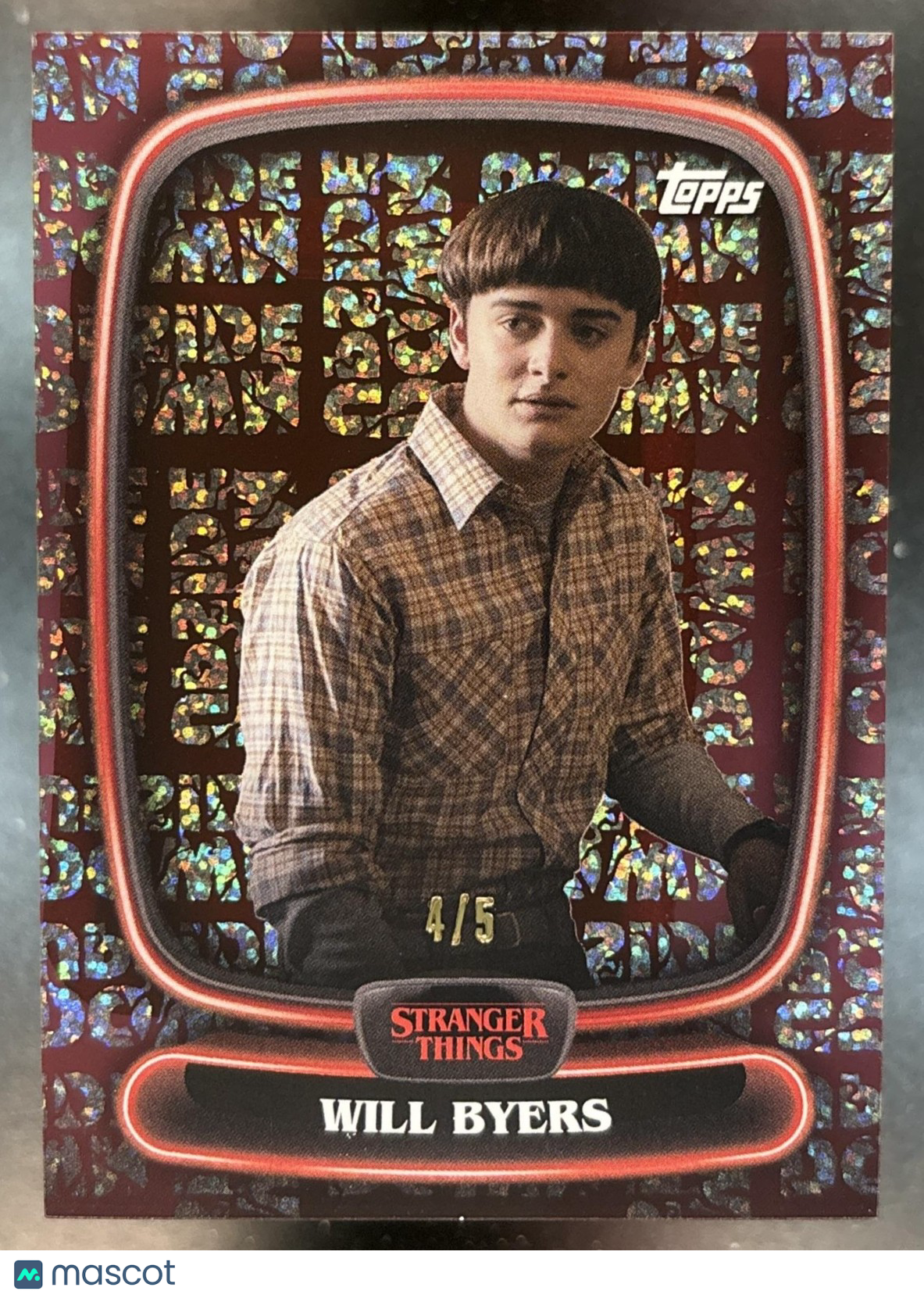 2025 Topps High Tek Stranger Things Will Byers Hawkins Red Diffractor 4/5 #3