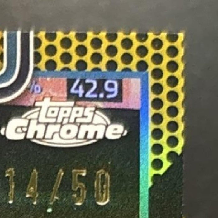 2025-26 Topps Chrome Update LaMelo Ball Gold Basketball /50 #50 Hornets