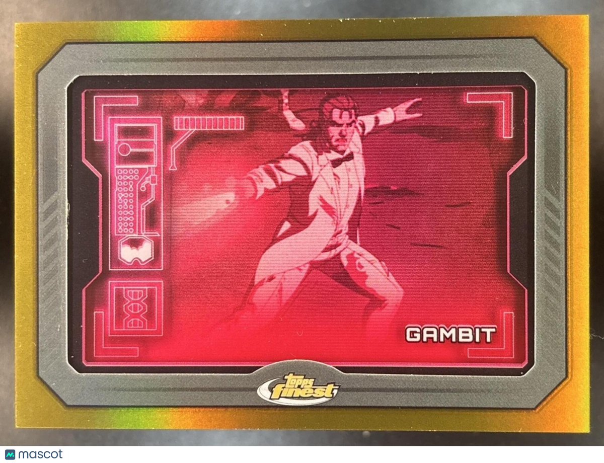 2025 Topps Finest X-Men '97 Gambit Sentinels' Scan Gold Refractor /50 #SS-7