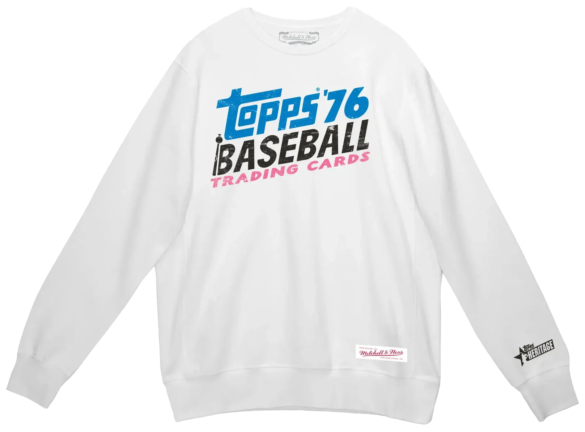 Topps Heritage White Baseball 76 Trading Cards Crewneck (In-Store Only)