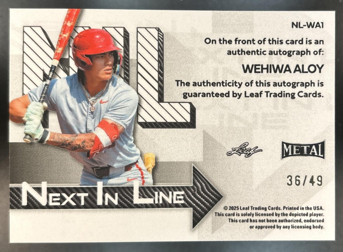 2025 Leaf Metal Wehiwa Aloy Next In Line Auto /49 #NL-WA1