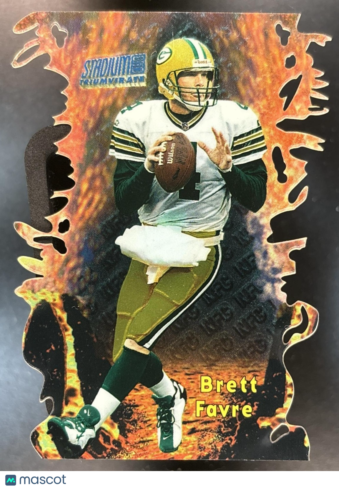 1997 Topps Stadium Club Brett Favre Triumvirate II #T2B Green Bay Packers