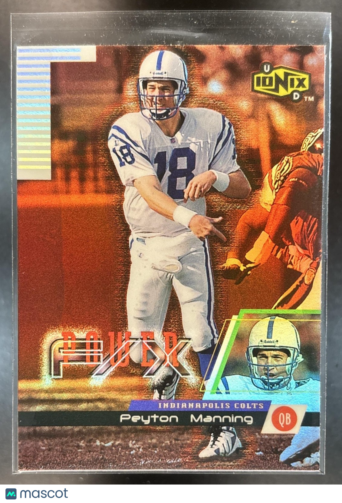 1999 Upper Deck Ionix Peyton Manning Power F/X Indianapolis Colts