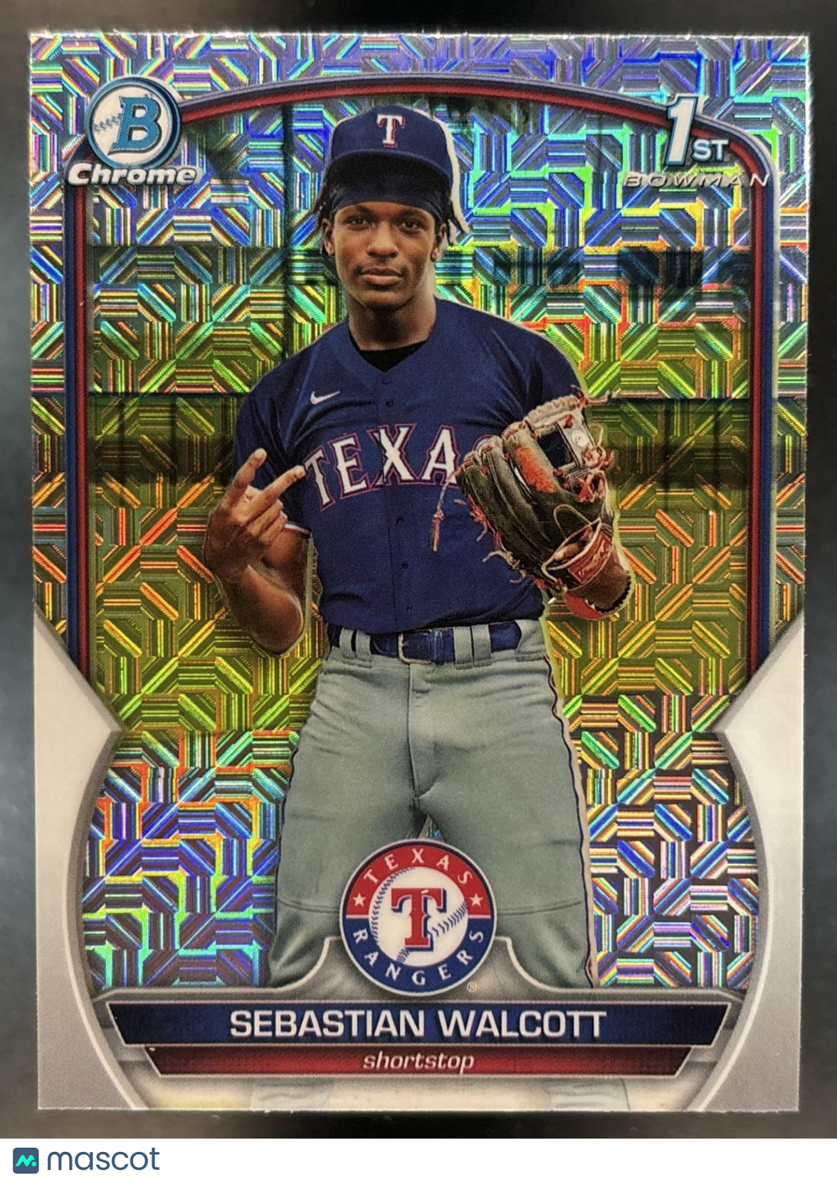 2023 Bowman Chrome Sebastian Walcott Mojo Refractor #BCP-189 1st Prospect