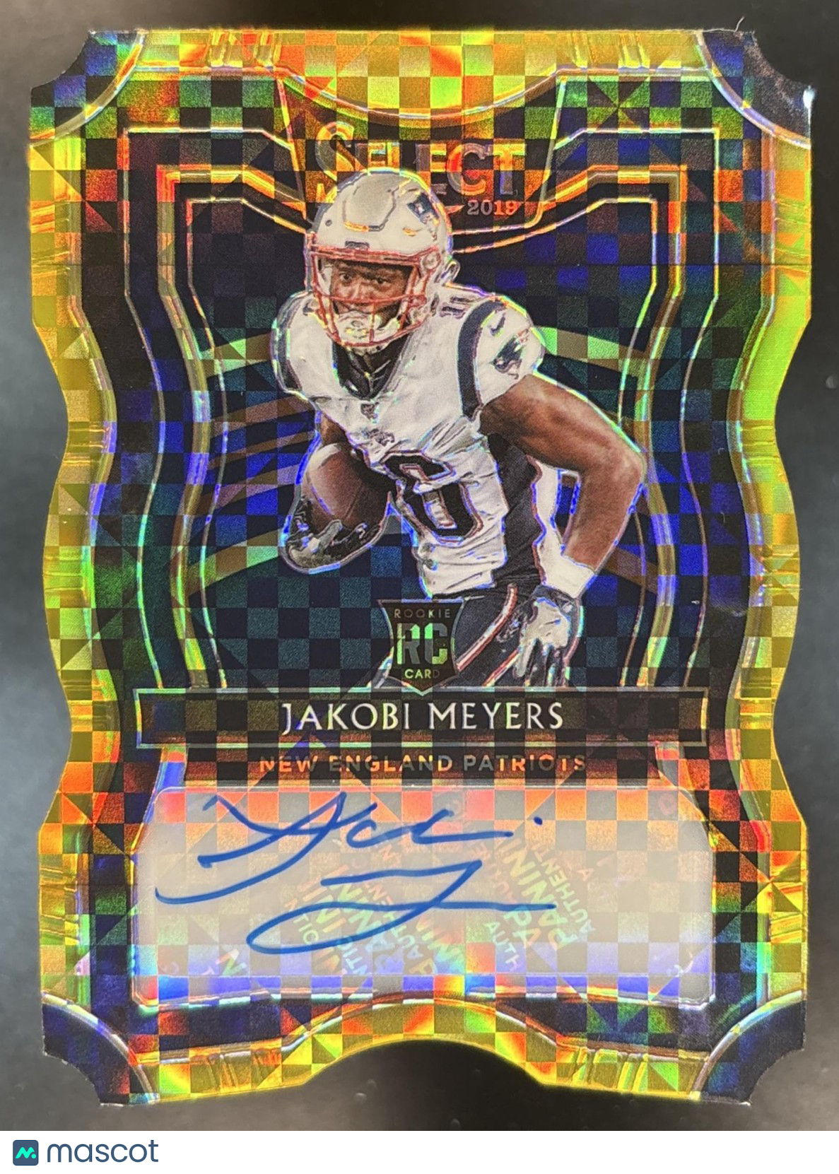 2019 Select Jakobi Meyers Rookie Signatures Gold /10 RC Auto Patriots