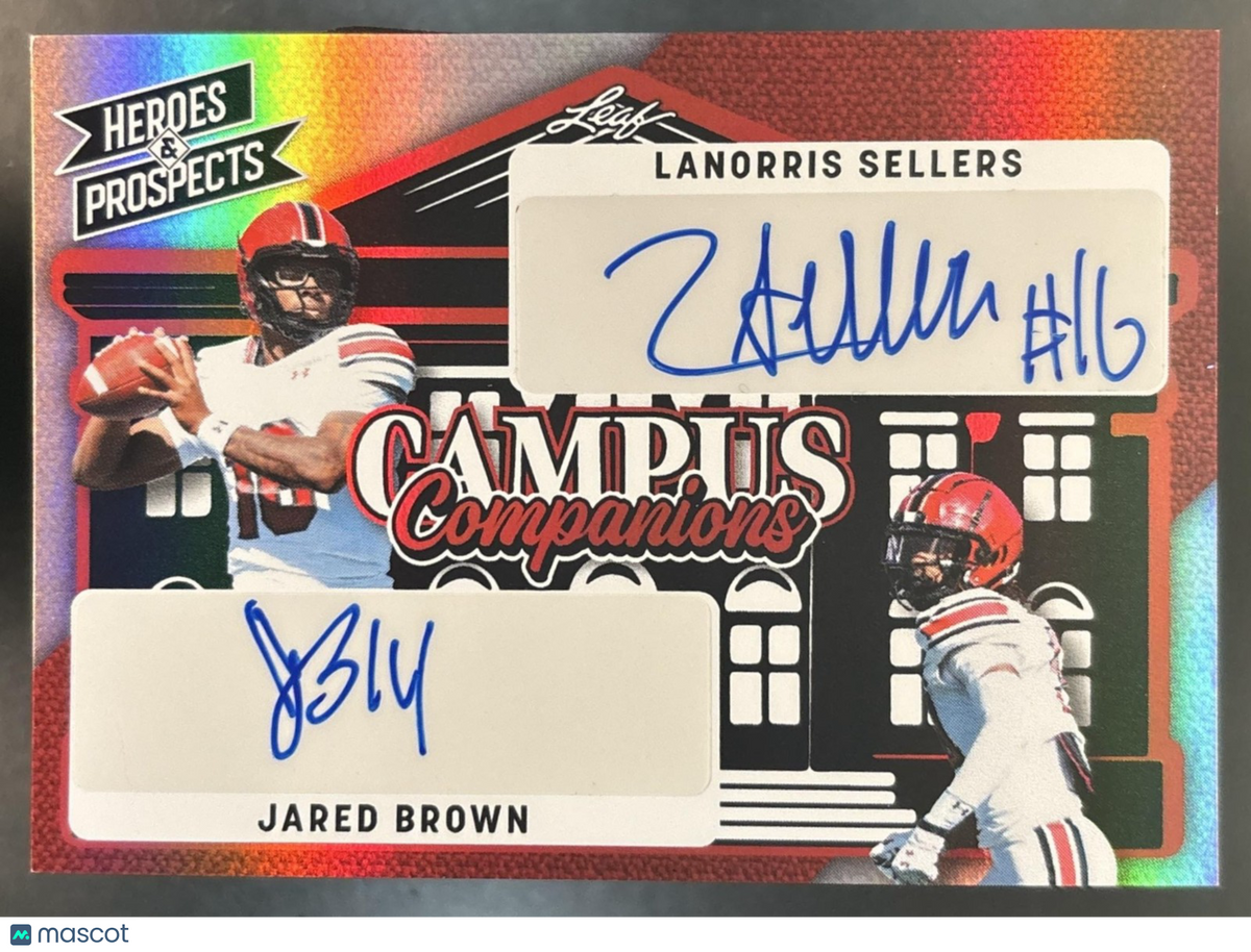 2024 Leaf Heroes & Prospect LaNorris Seller Jared Brown Campus Companion Auto /7