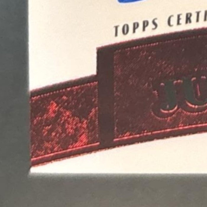 2026 Topps Tier One Junior Caminero Retro 2011 Auto Red /25 Tampa Bay Rays